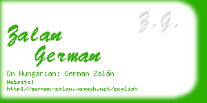 zalan german business card